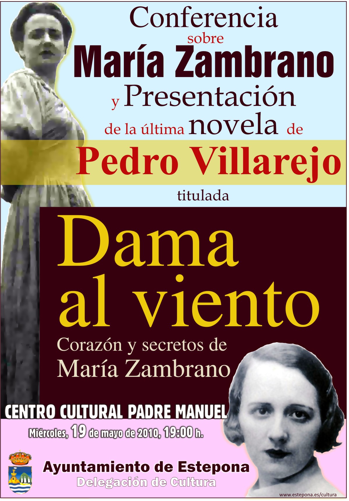 Conferencia "MARÍA ZAMBRANO" y presentación del LIbro "DAMA AL VIENTO"